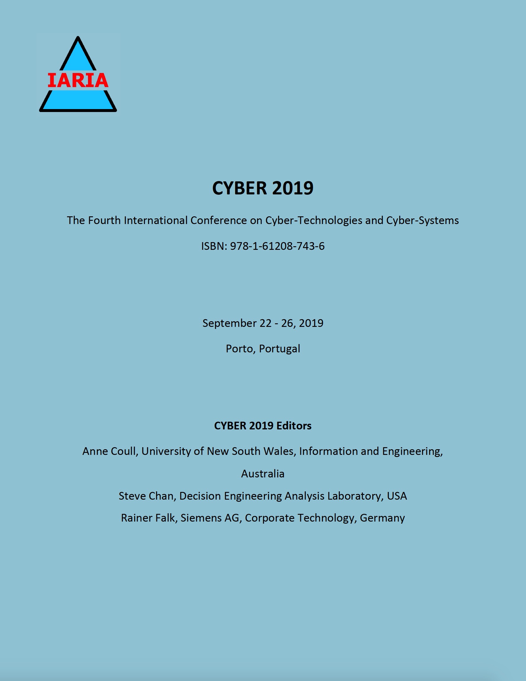 Cyber 2019 Coverpage